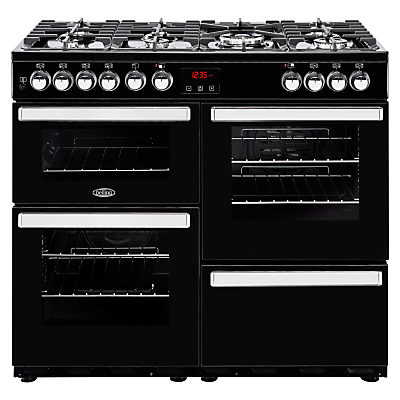 Belling Cookcentre 100DFT Dual Fuel Range Cooker Black Belling Cookcentre 100DFT Dual Fuel Range Cooker Black